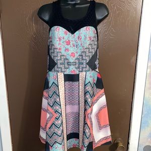 Colorful printed dress